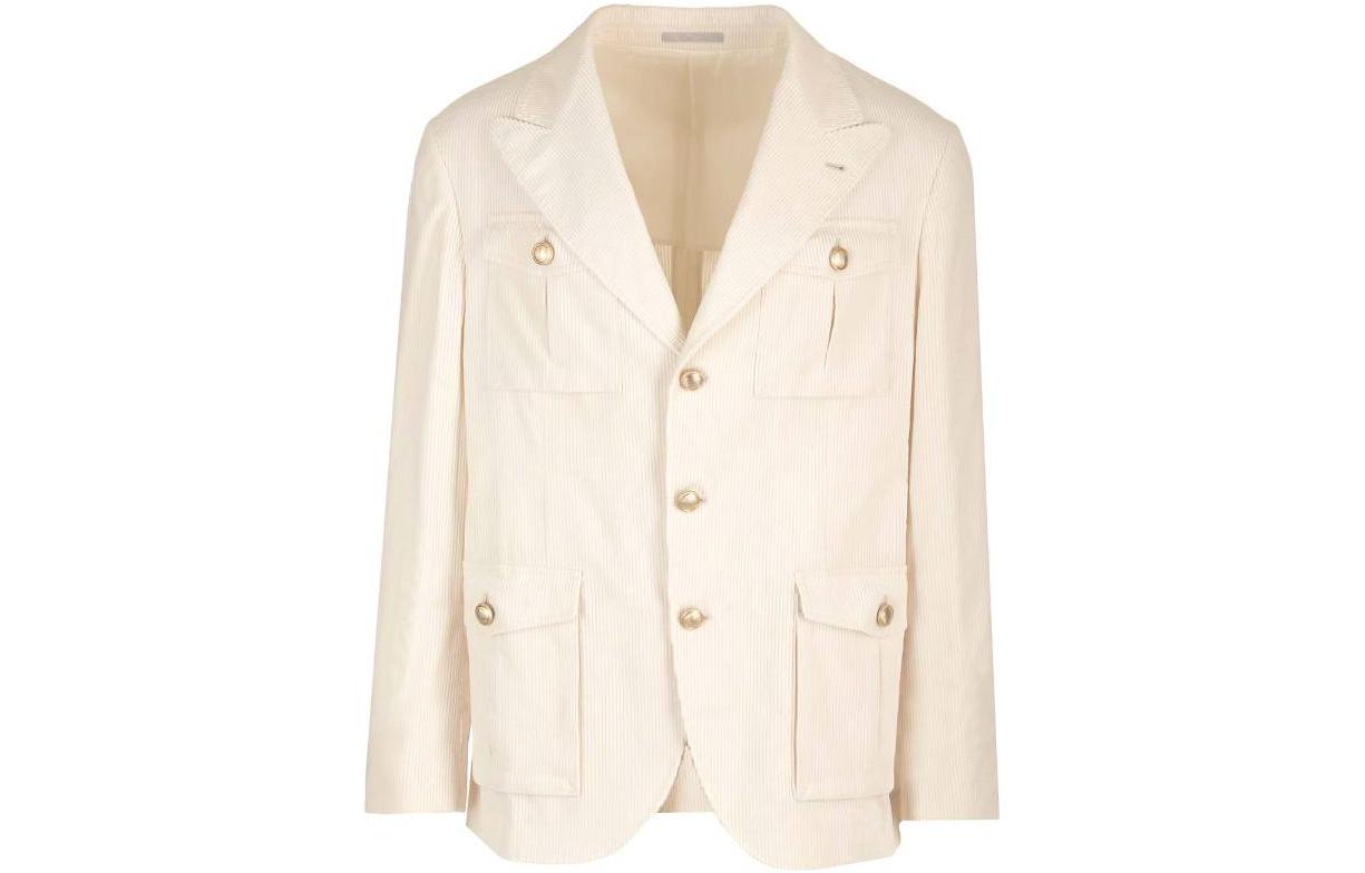 Order Brunello Cucinelli 米色修身款長袖外套 ML4637BDD-C2976