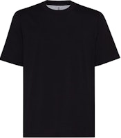 Brunello Cucinelli Black Crewneck Knit Short Sleeve T-Shirt M0B131308-C101 Brunello Cucinelli Black Crewneck Knit Short Sleeve T-Shirt M0B131308-C101
