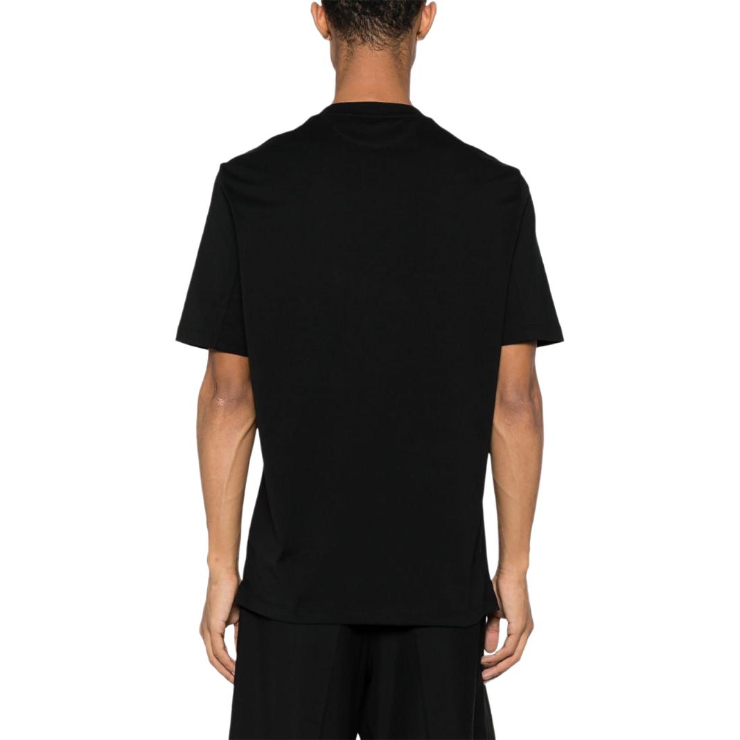 Shop Brunello Cucinelli Baju T-shirt Hitam Crewneck Lengan Pendek Lelaki. M0B131308-C101