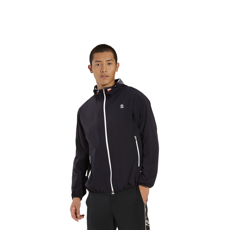 Shop Brunello Cucinelli 黑色連帽拉鍊衛衣 MM40A7440G-CFK59