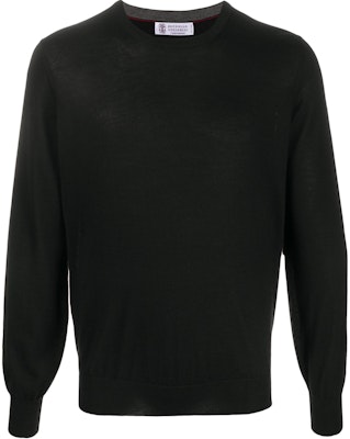 Brunello Cucinelli 黑色純羊絨長袖毛衣 M2300100-CH101 Buy Brunello Cucinelli 黑色純羊絨長袖毛衣 M2300100-CH101