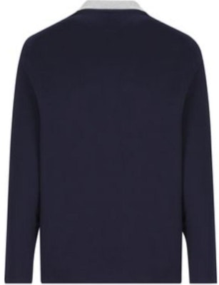 布内勒库奇内利蓝色棉质印花长袖POLO衫 M0B138791G-CK781 Lookbook 布内勒库奇内利蓝色棉质印花长袖POLO衫 M0B138791G-CK781