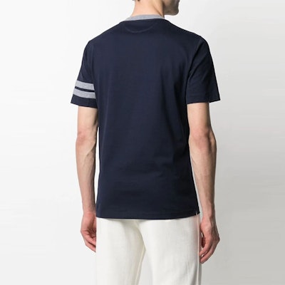 Brunello Cucinelli 刺繡標誌圓領T恤 M0T619640G-CD325 Shop Brunello Cucinelli 刺繡標誌圓領T恤 M0T619640G-CD325