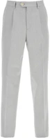 Order Brunello Cucinelli 灰色高腰直筒休閒長褲 ME262E1450-7186G