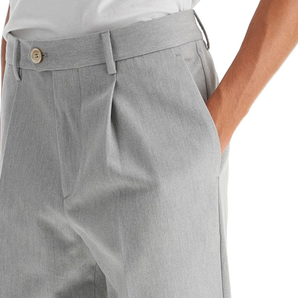 Purchase Brunello Cucinelli 灰色高腰直筒休闲裤 ME262E1450-7186G