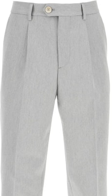 Brunello Cucinelli 灰色高腰直筒休闲裤 ME262E1450-7186G Sizing Brunello Cucinelli 灰色高腰直筒休闲裤 ME262E1450-7186G