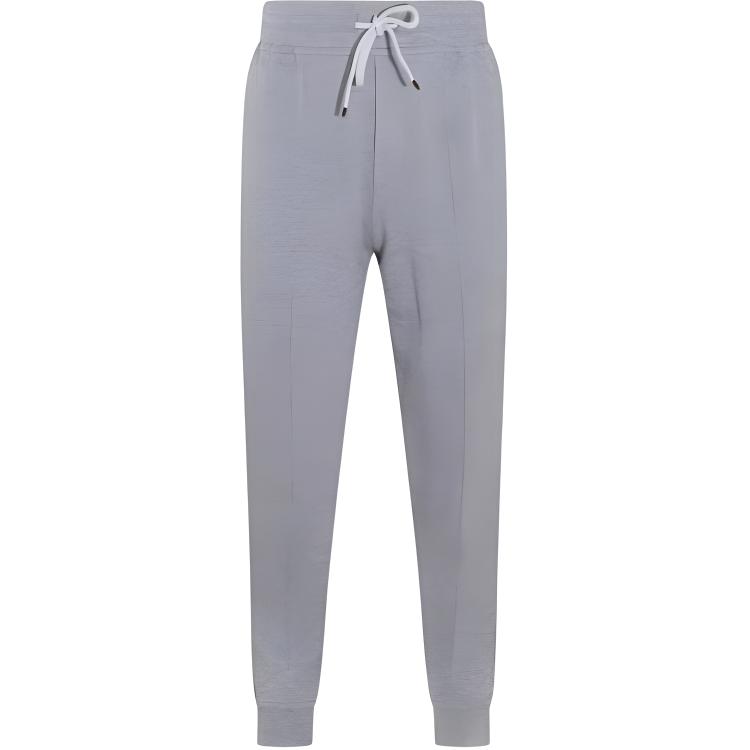 Brunello Cucinelli  Grey Knit Jogger Pants with Drawstring Waist. M0T353202G-C9300