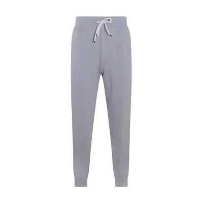 Brunello Cucinelli Grey Knit Jogger Pants with Drawstring Waist. M0T353202G-C9300