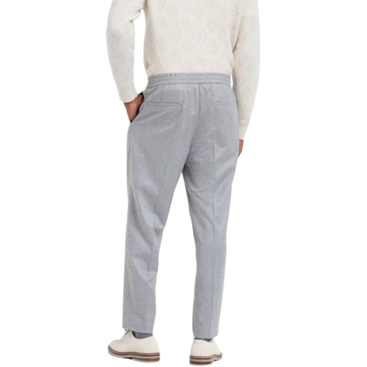 Details for Brunello Cucinelli 灰色中腰直筒休閒長褲 ME226E1710C272