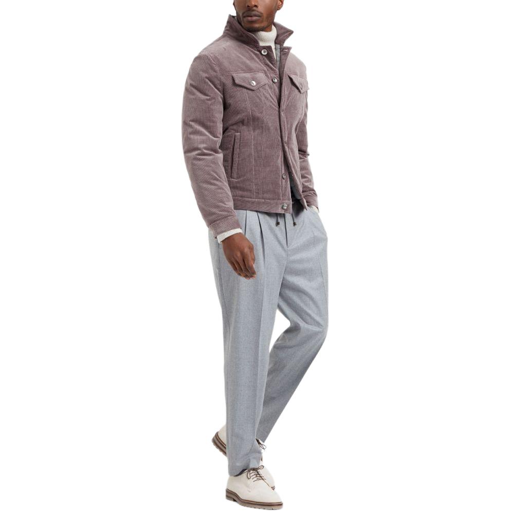 Sizing Brunello Cucinelli 灰色中腰直筒休閒長褲 ME226E1710C272