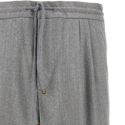 Brunello Cucinelli 灰色中腰直筒休閒長褲 ME226E1710C272 1