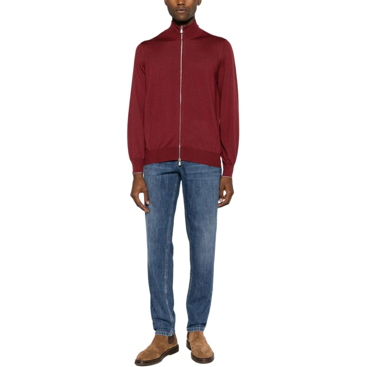 Lookbook Brunello Cucinelli 中腰直筒牛仔褲 藍色休閒丹寧裤 M0Z37D3210-C1471