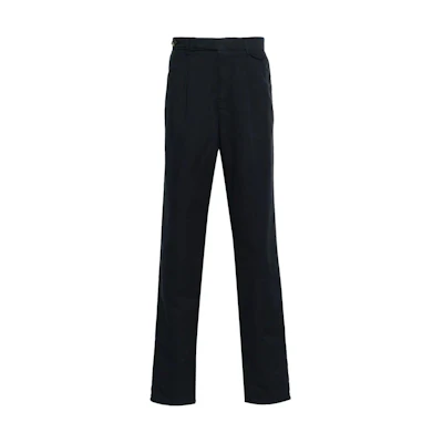 Brunello Cucinelli Navy Blue Mid-Rise Slim Fit Casual Pants. M291DE1920-C2517