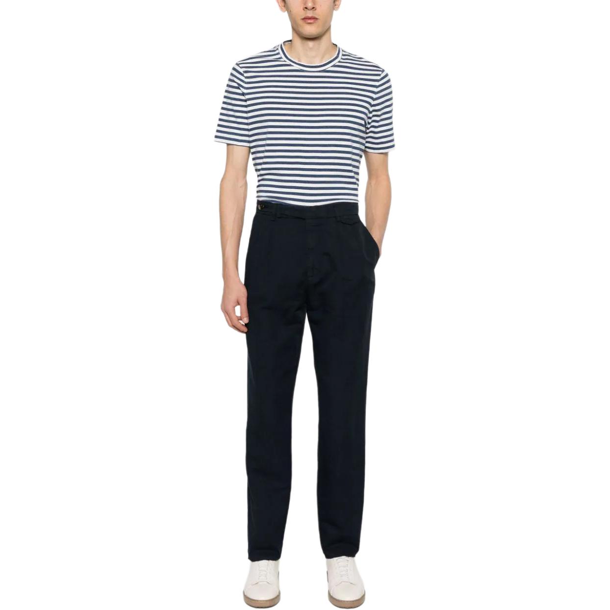 Lookbook Brunello Cucinelli 海軍藍中腰修身休閒長褲 M291DE1920-C2517