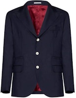 Brunello Cucinelli Navy Slim-Fit Single-Breasted Blazer Jacket. MB4077BFDE-C005 Brunello Cucinelli Navy Slim-Fit Single-Breasted Blazer Jacket. MB4077BFDE-C005