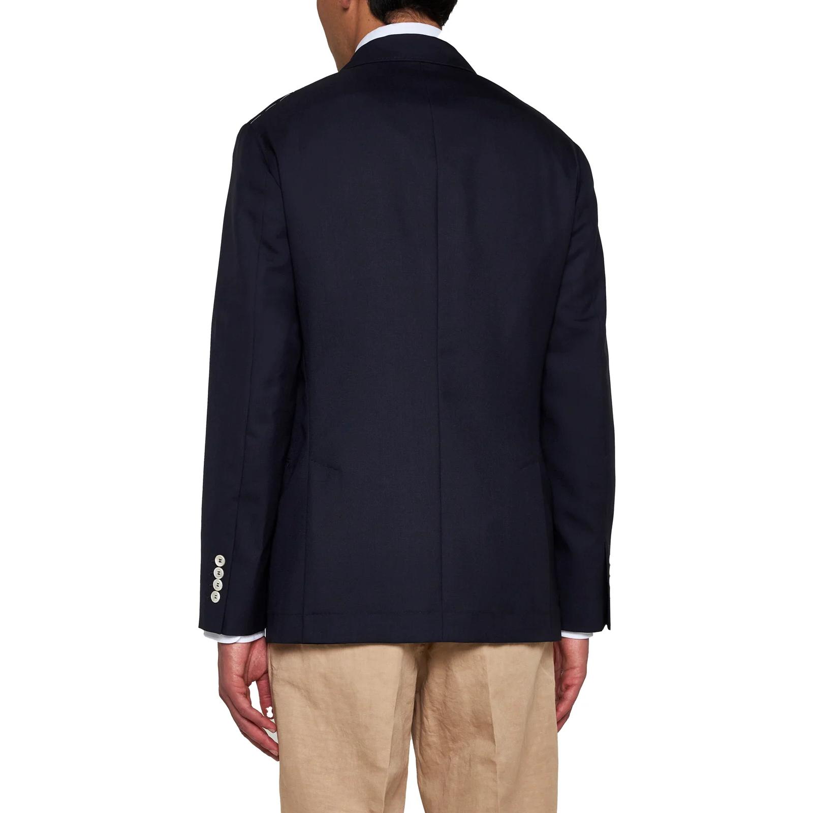 Purchase Brunello Cucinelli 深藍色修身單排扣西裝外套。 MB4077BFDE-C005