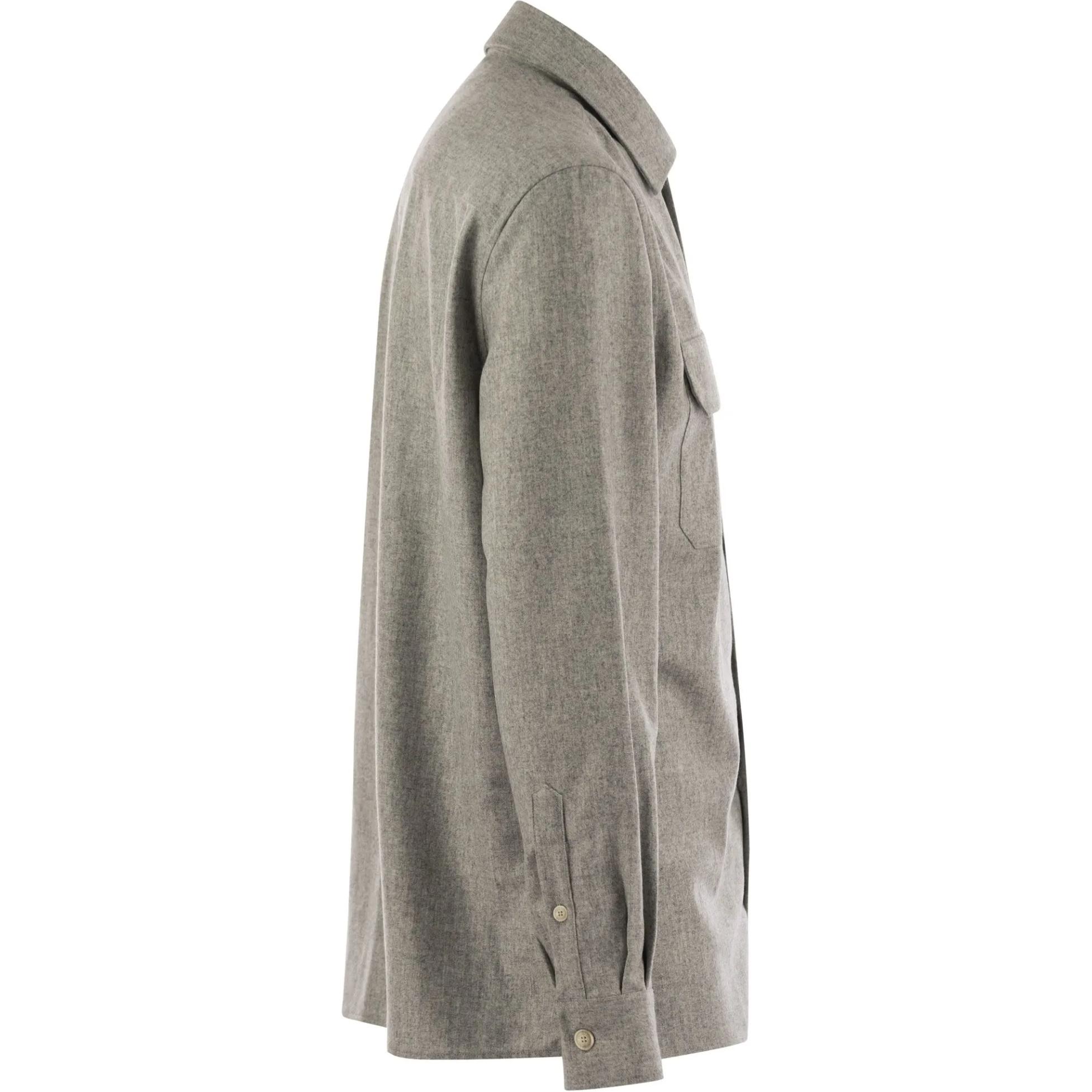 Shop Brunello Cucinelli 珍珠單排扣修身西裝外套。 M038P0720-C511
