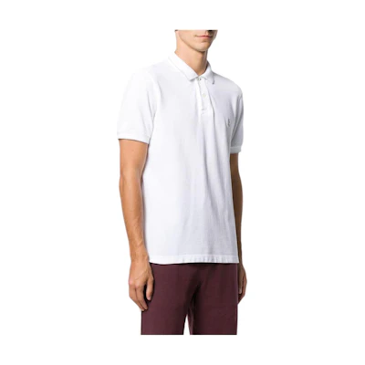 Brunello Cucinelli Plain Logo Short-Sleeve Polo Shirt White M0T639779G-CT489