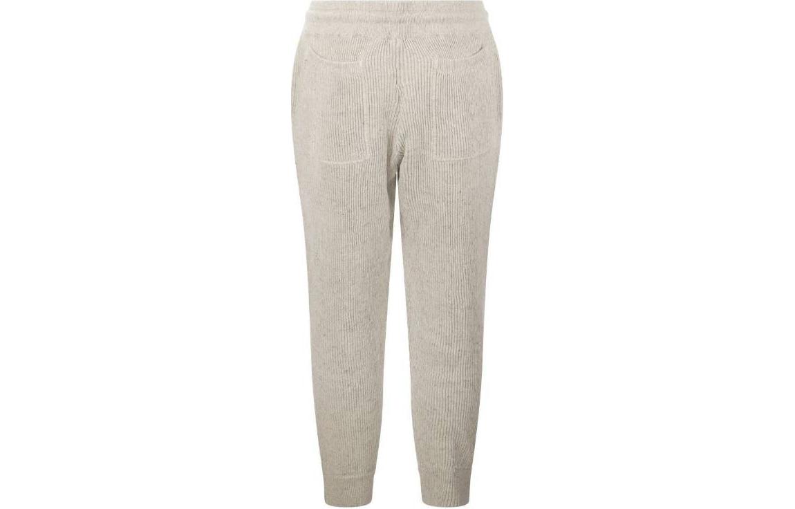 Lookbook Brunello Cucinelli 灰色羅紋抽繩針織運動長褲 MCH707409G-CJH28