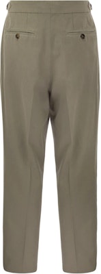 Brunello Cucinelli 修身中腰绿鼠尾草拉链休闲裤 MP52DM5030-C068 Lookbook Brunello Cucinelli 修身中腰绿鼠尾草拉链休闲裤 MP52DM5030-C068