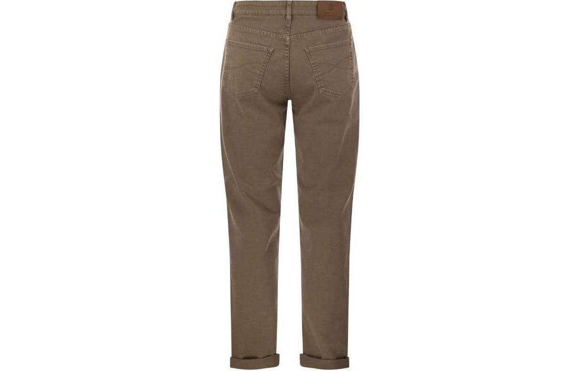 Lookbook Brunello Cucinelli 修身直筒牛仔褲 淺棕色 M277PD3210-C7403