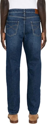 Brunello Cucinelli 刺繡標誌靛藍色修身直筒牛仔褲 M241PX1290-C1468 Shop Brunello Cucinelli 刺繡標誌靛藍色修身直筒牛仔褲 M241PX1290-C1468