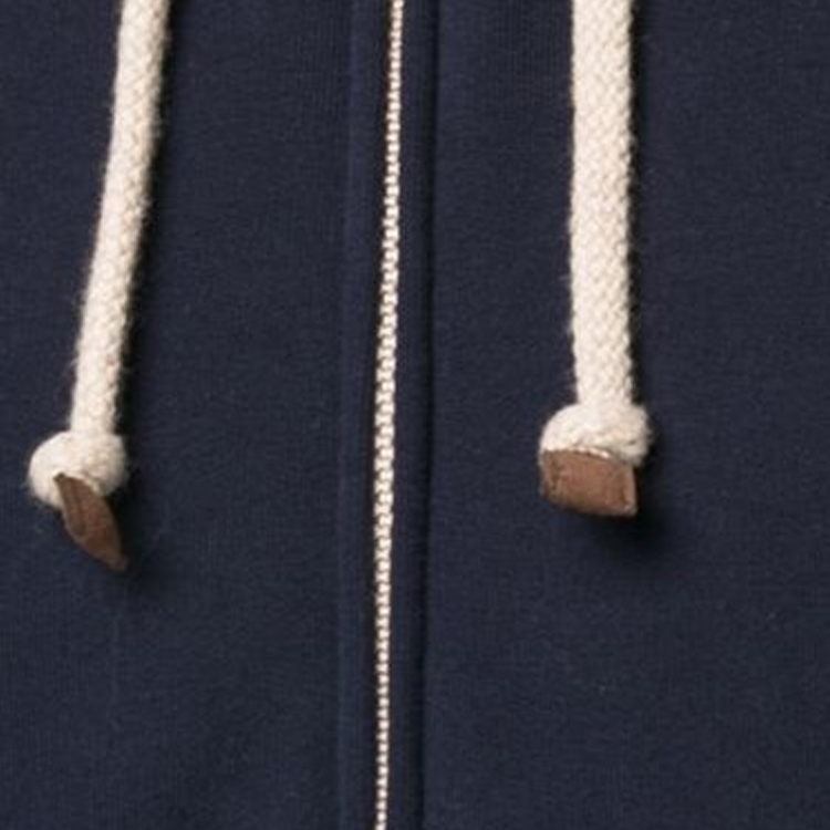 Sizing Brunello Cucinelli 藍色純色拉鍊連帽長袖毛衣 MTU239052G-CZO39