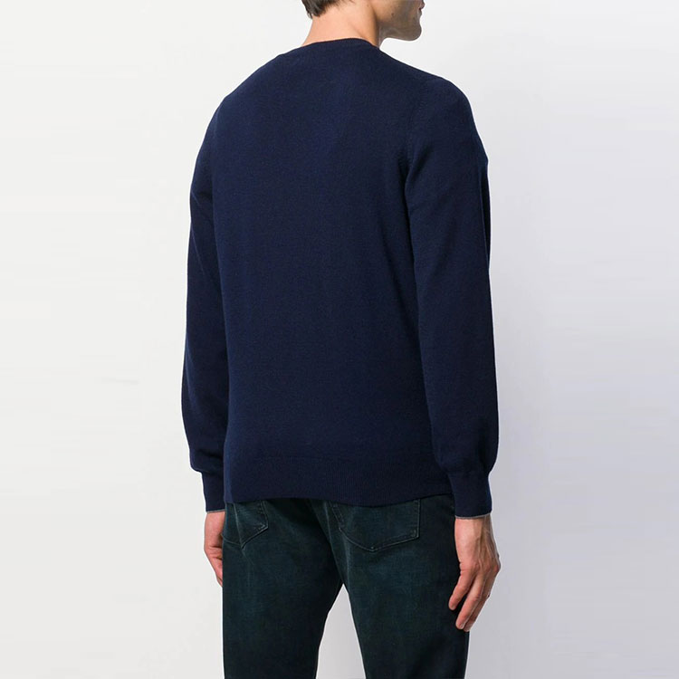 Purchase Brunello Cucinelli 藍色純色圓領針織毛衣 M2200100-CA058