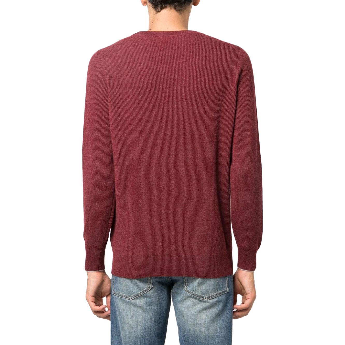 Brunello Cucinelli  Solid Color Casual Crew Neck Knit Sweater Long Sleeve M2229510-CH101 圖 8