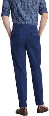 Brunello Cucinelli 素色翻邊直筒休閒九分褲 M252DE1920-C5797 5