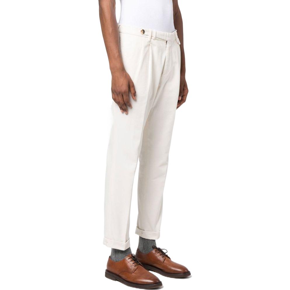 Purchase Brunello Cucinelli 素色翻邊直筒休閒九分褲 M252DE1920-C5797