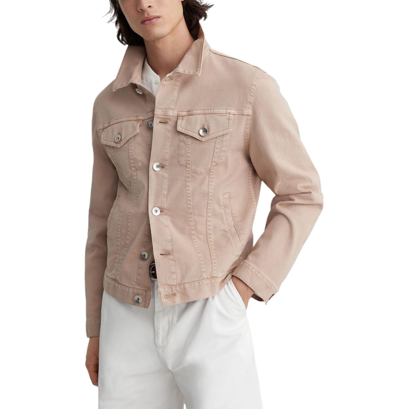 Lookbook Brunello Cucinelli 淺棕色單寧外套 釦扣設計 M277P6900-C7400