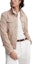 Shop Brunello Cucinelli 淺棕色單寧外套 釦扣設計 M277P6900-C7400