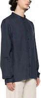 Purchase Brunello Cucinelli 素色立領長袖襯衫 深藍色 MQ6590625C531