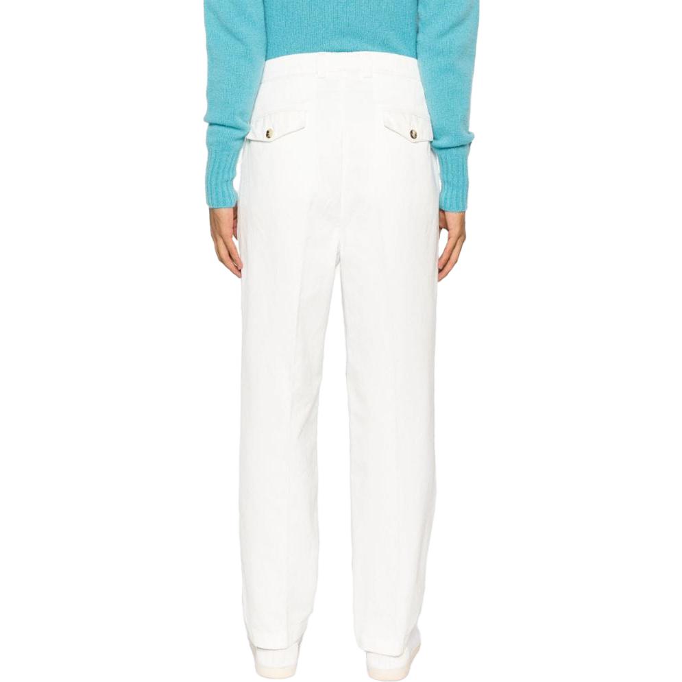 Brunello Cucinelli  Solid High-Waisted Casual Pants with Hidden Zipper M244DS2430-C2200 圖 4