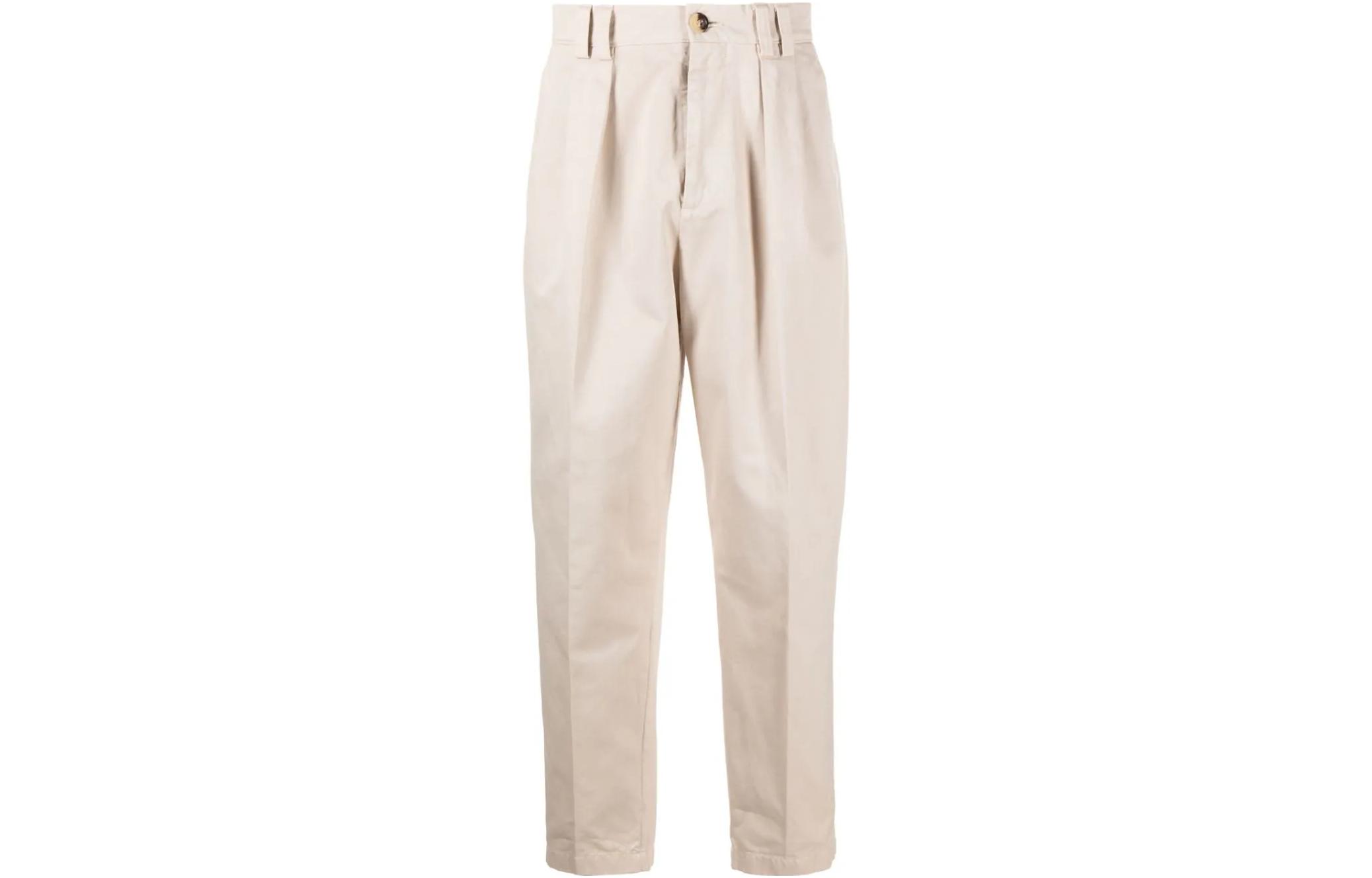 Brunello Cucinelli  Solid High-Waisted Casual Pants with Hidden Zipper M244DS2430-C2200 圖 8