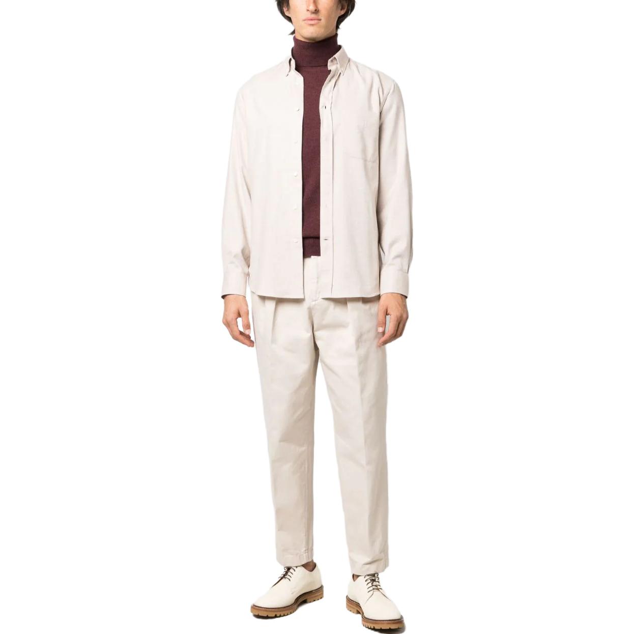 Brunello Cucinelli  Solid High-Waisted Casual Pants with Hidden Zipper M244DS2430-C2200 圖 9