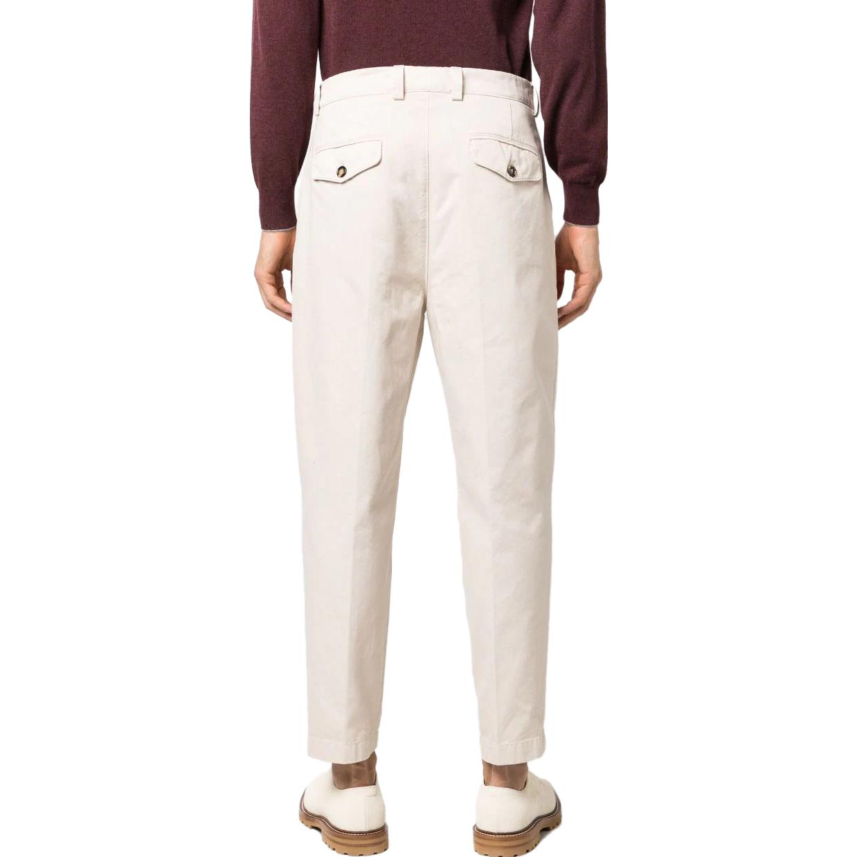 Brunello Cucinelli  Solid High-Waisted Casual Pants with Hidden Zipper M244DS2430-C2200 圖 10