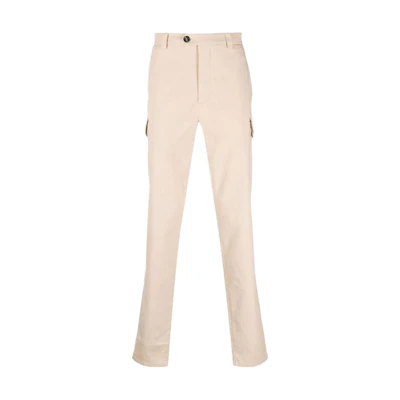 Brunello Cucinelli Solid Mid-Rise Slim Fit Cargo Pants Khaki Color M289LE1890C6233