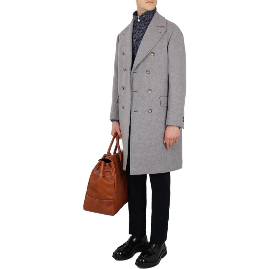 Brunello Cucinelli  Solid Navy Blue Straight-Leg Casual Pants. M280DE1920-C2517 圖 4