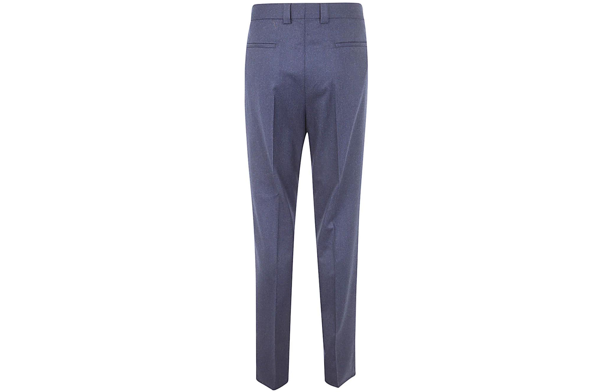 Lookbook Brunello Cucinelli 純色直筒西裝褲 - 藍色 ME226E1450C396