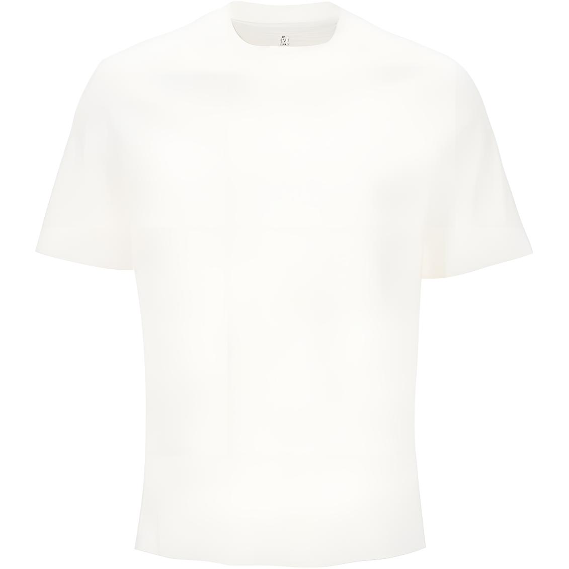 Brunello Cucinelli  Solid White Crew Neck Short Sleeve T-Shirt M0B131308-C7220