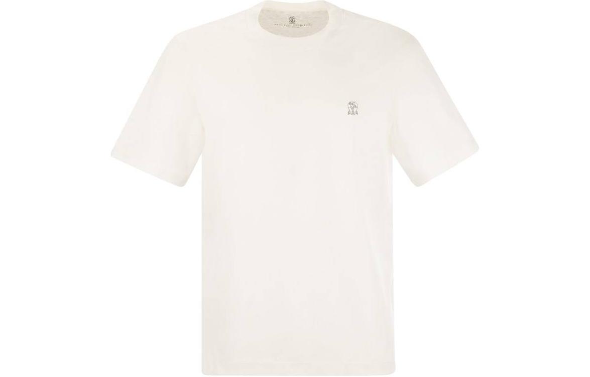 Order Brunello Cucinelli 純白短袖圓領T恤 M0B137444G-CD956