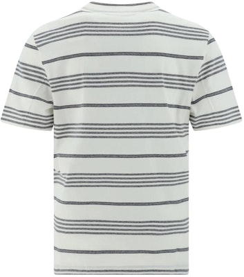 Brunello Cucinelli 條紋拼色短袖T恤 白/灰 MW8401308-C002 Lookbook Brunello Cucinelli 條紋拼色短袖T恤 白/灰 MW8401308-C002