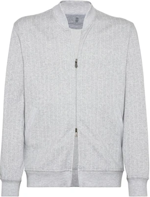 브루넬로 쿠치넬리 스트라이프 니트 봄버 재킷 라이트 그레이 MM8339072G-C700 Order 브루넬로 쿠치넬리 스트라이프 니트 봄버 재킷 라이트 그레이 MM8339072G-C700
