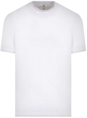 브루넬로 쿠치넬리 화이트 크루넥 루즈핏 반팔 티셔츠 M0B137427-CW787 Order 브루넬로 쿠치넬리 화이트 크루넥 루즈핏 반팔 티셔츠 M0B137427-CW787