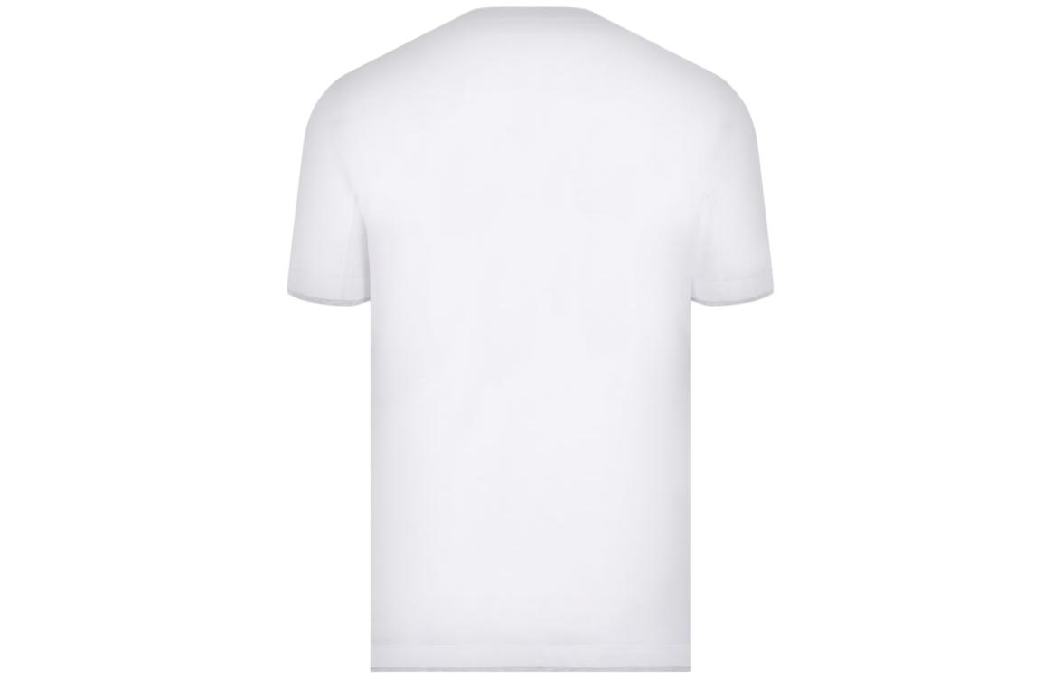 Lookbook 브루넬로 쿠치넬리 화이트 크루넥 루즈핏 반팔 티셔츠 M0B137427-CW787