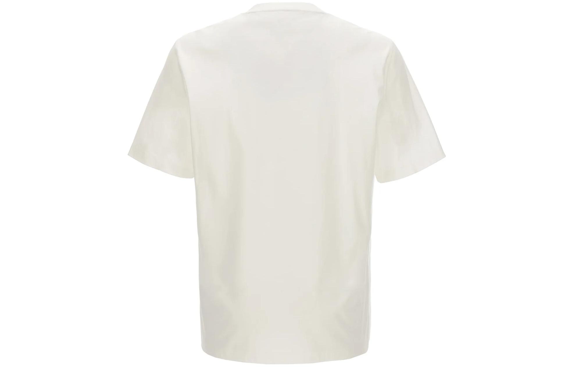 Lookbook Brunello Cucinelli 白色標誌印花短袖圓領T恤 M0B137446G-CJU10