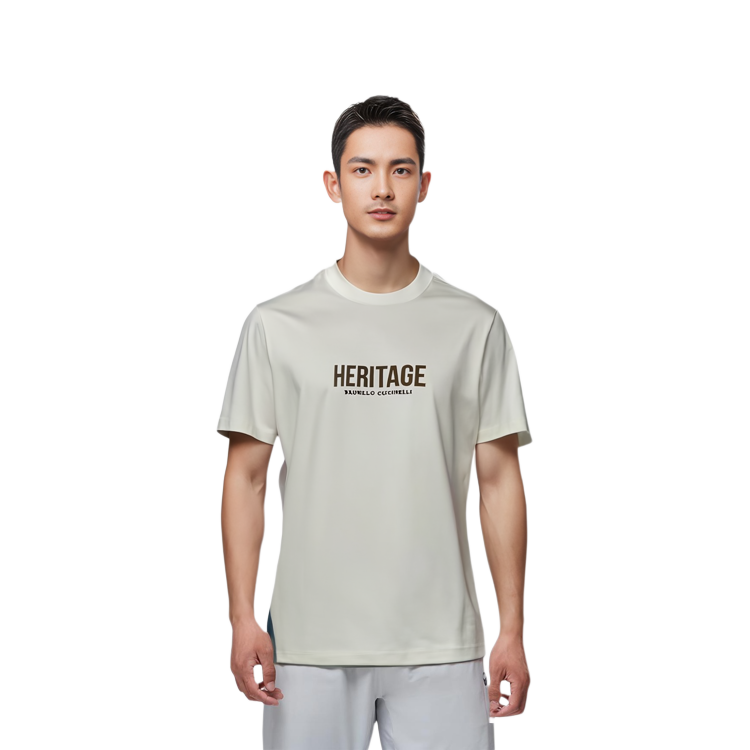 Purchase Brunello Cucinelli 白色標誌印花短袖圓領T恤 M0B137446G-CJU10