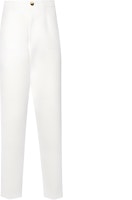 Brunello Cucinelli White Pleated Tapered Casual Zip Pants M252DH0660-C2200 Brunello Cucinelli White Pleated Tapered Casual Zip Pants M252DH0660-C2200